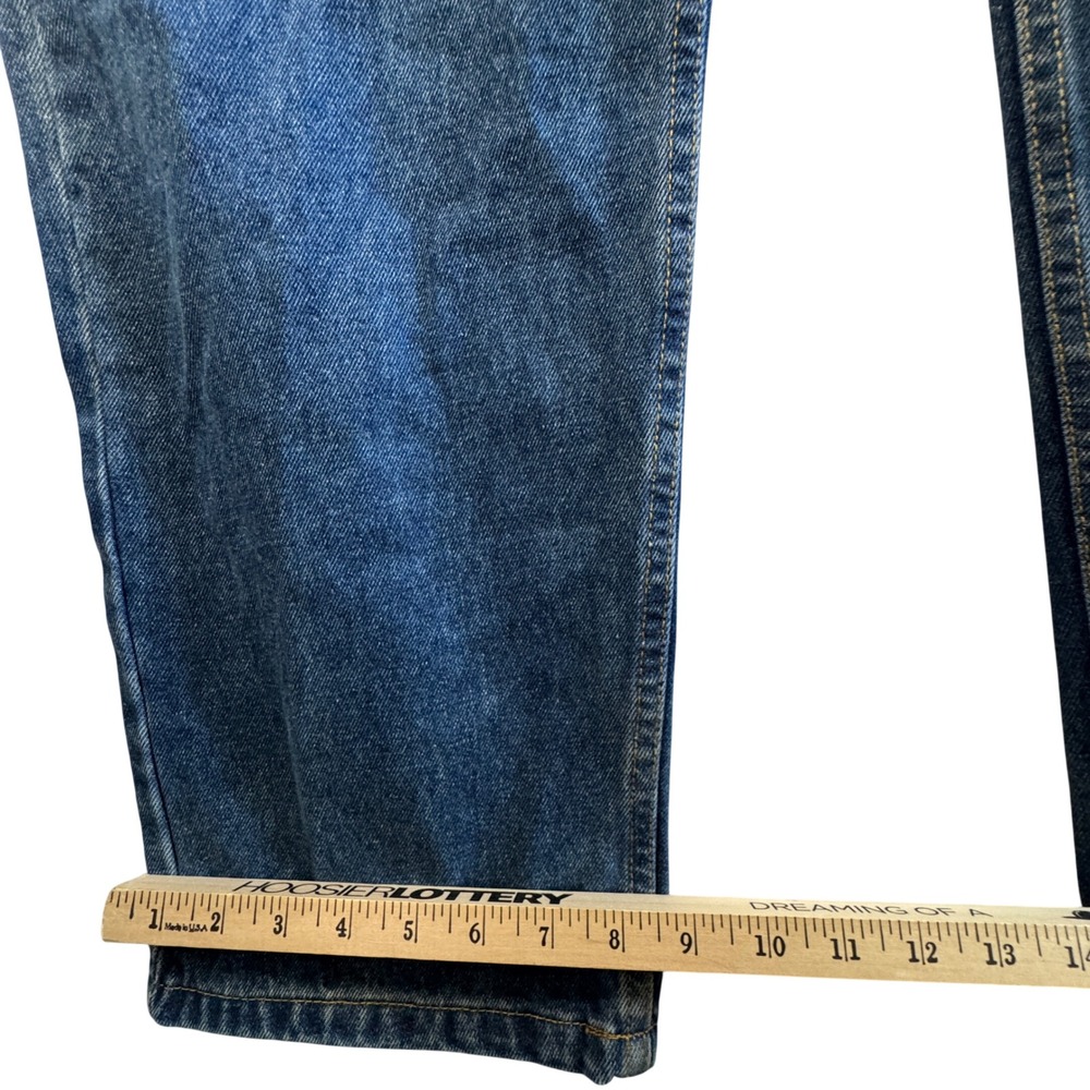 Vtg Polo Jeans Ralph Lauren Mens Relaxed Denim Blue Medium Wash 38x32 90s Y2K - Picture 9 of 12
